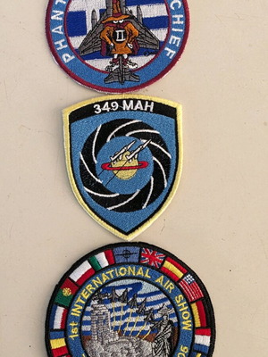 Military embroidered patches of the Hellenic Air Force like new