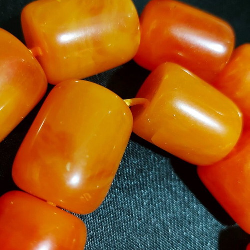 Large decorative worry beads new, plastic resin 19 beads