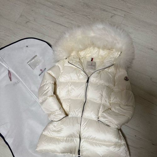 Moncler Boed Women's Jacket New White Beige Size M