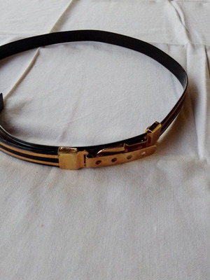 Belt black with gold details new
