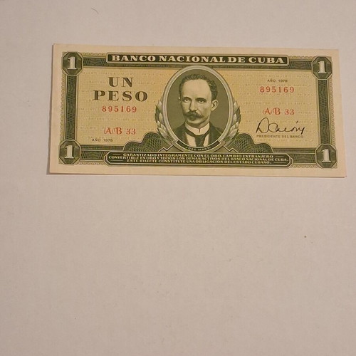 1 Peso Cuba 1978 banknote
