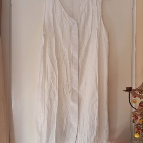 White transparent blouse dress new, size XL