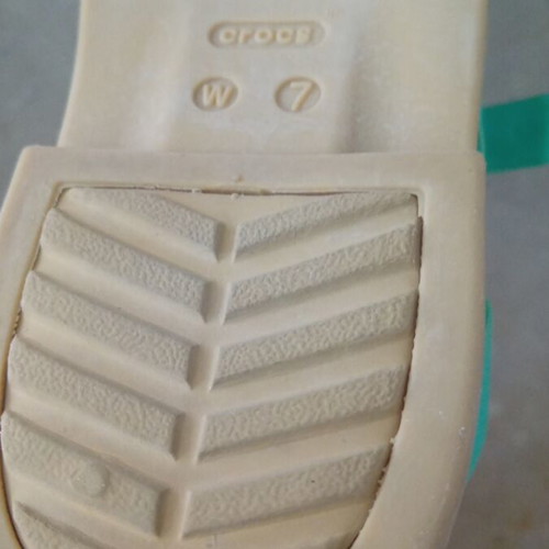 Crocs Tulum Strappy Sandals like new, mint color, size W7 (37-38)