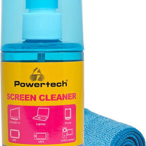 Powertech Screen Cleaner Spray Pt-1312 with Microfiber Cloth 200ml