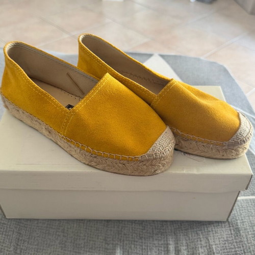 Women's espadrilles like new, yellow, Adam's Shoes, size 36