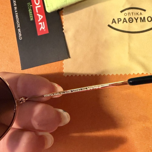 Polar junior sunglasses, blue mirror lenses