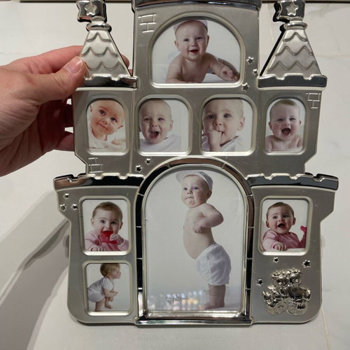 Castle photo frame with 9 openings new