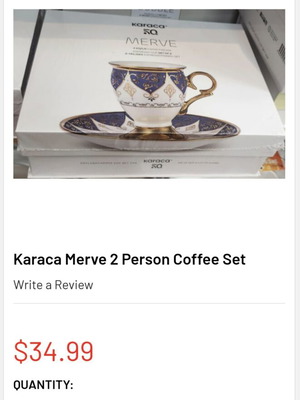 Σετ καφέ Karaca Merve καινούργιο, για 2 άτομα