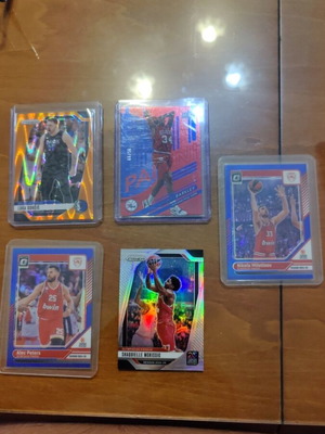 Κάρτες Euroleague NBA σαν καινούργιες, αριθμημένες Barkley, Doncic, Milutinov, Peters