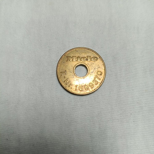 Miele bronze token used, rare collectible coin 24 mm diameter