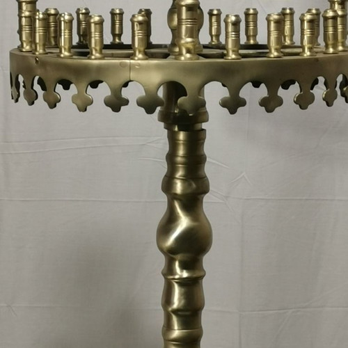 Brass candle stand used, 50 candles, 1950 era