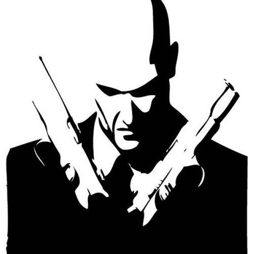 Hitman wall clock made from vinyl record new, analog