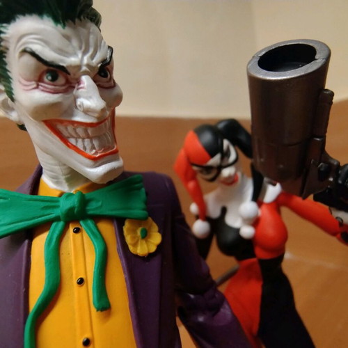 DC Batman Joker Harley Quinn 6' figures used