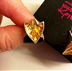  Σκουλαρίκια με ψήγματα χρυσού Κατερίνα Κρινη
