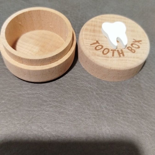 Tooth box new wooden keepsake for baby teeth