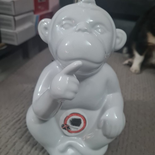 Wenko Monkey Quiet ceramic toilet brush new