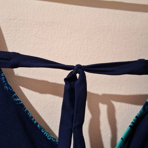 Swimwear top new, size XXL 58/60, blue and turquoise