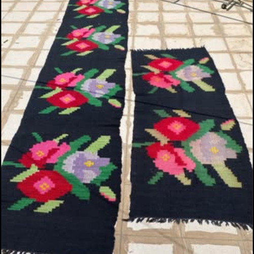 Traditional handwoven wool rugs like new