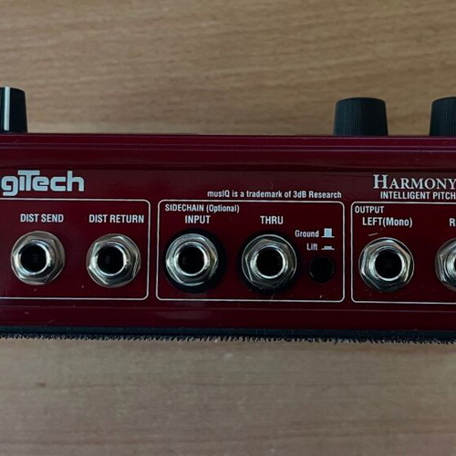 Harmony Man Digitech Intelligent Pitch Shifter used with power supply