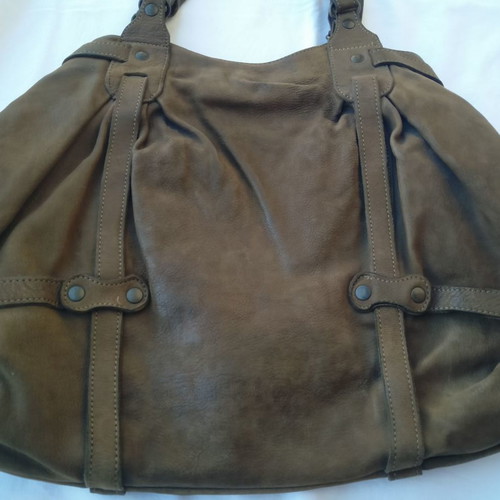 Leather shoulder bags used Sissirossi and Abaco