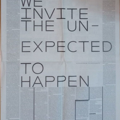Documenta14 event newspaper like new