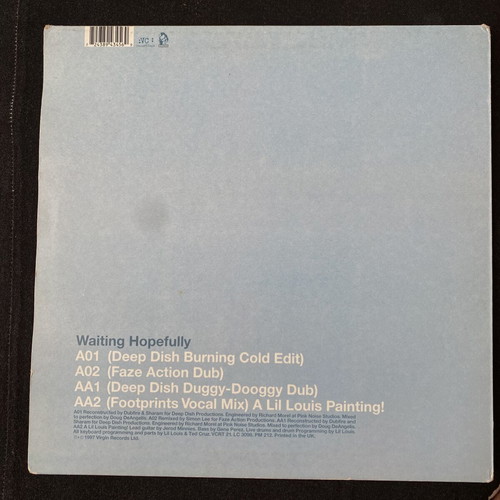 D*Note Waiting Hopefully 12" vinyl record used, electronic