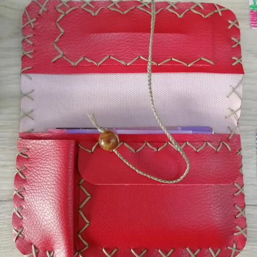 Handmade leather tobacco pouch