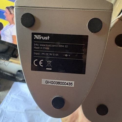 Trust SP-2450M computer speakers used, 2.0 stereo