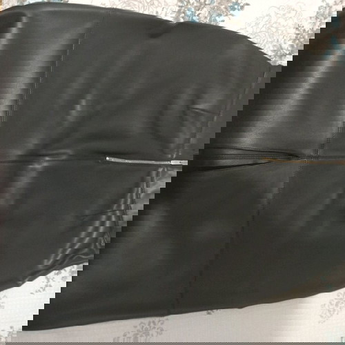Φούστα midi δερματίνη Zara, μαύρη, small, αφορετη, άψογη κατάσταση