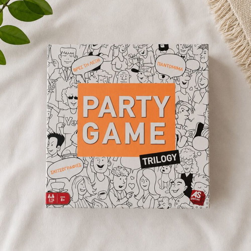 Party Game Trilogy board game, Greek edition, complete