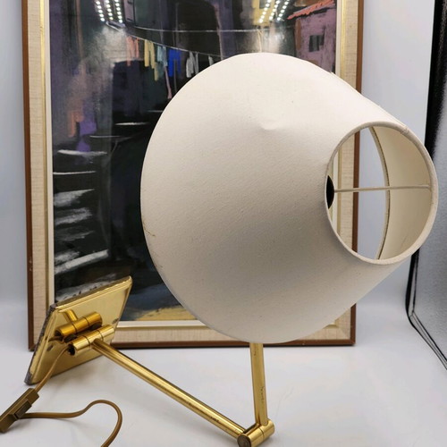 Høvik LUS brass swing wall lamp used