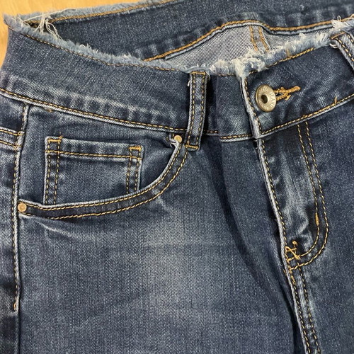 Jean cropped pants like new, blue, size M
