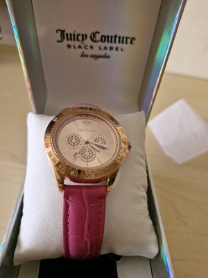 Ρολόι Juicy Couture γυναικείο καινούργιο, φούξια με χρυσαφί λεπτομέρειες