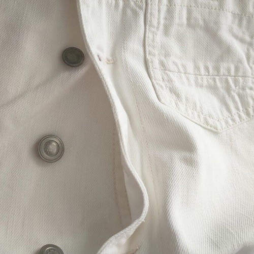 Summer white denim salopette Mango size S like new