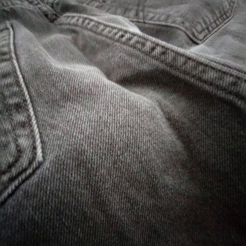 Levi's 501 jeans used, size L 40, black and grey