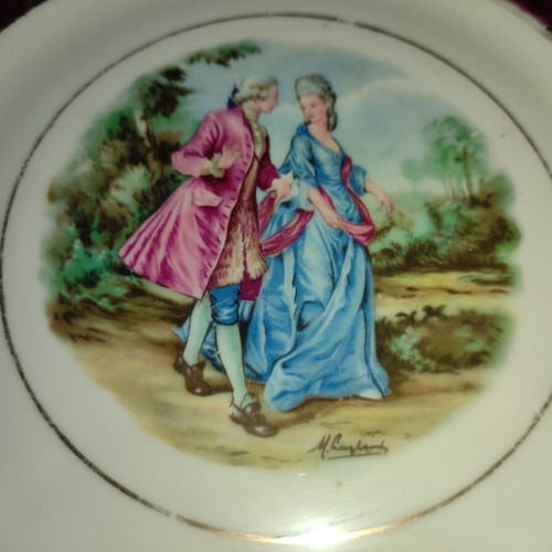 Bavaria porcelain wall plates set of 3 like new