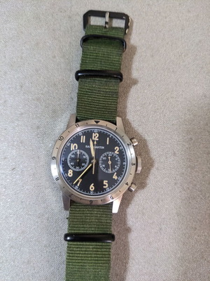 San Martin Chronograph Watch new, quartz, pilot style, 39mm