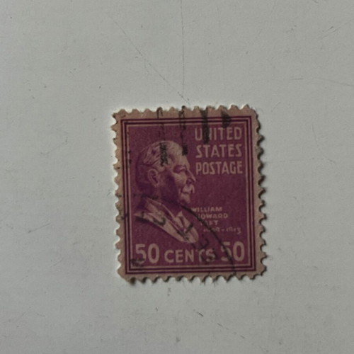 Vintage United States Stamp 1938 President William Howard Taft Prexies used