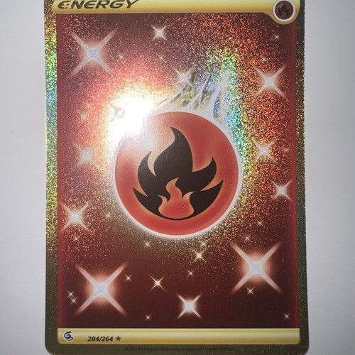 Fire Energy 284/264 Secret Rare Fusion Strike Pokemon card