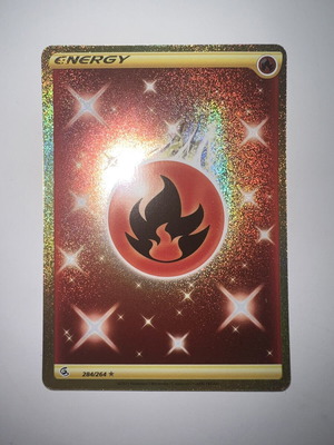Fire Energy 284/264 Secret Rare Fusion Strike Pokemon card