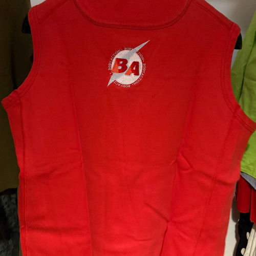 Body Action Vintage Sleeveless Sweatshirt red, used, bodybuilding style