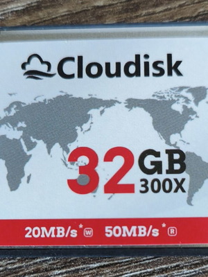Cloudisk Compact Flash 32GB 300x