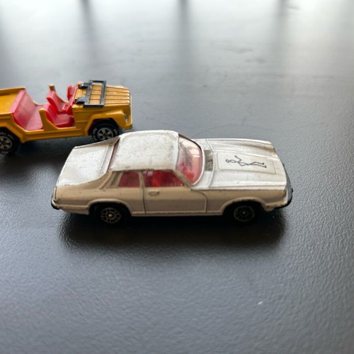 Corgi and Siku toy cars used, Agios and Jeep, made in Germany