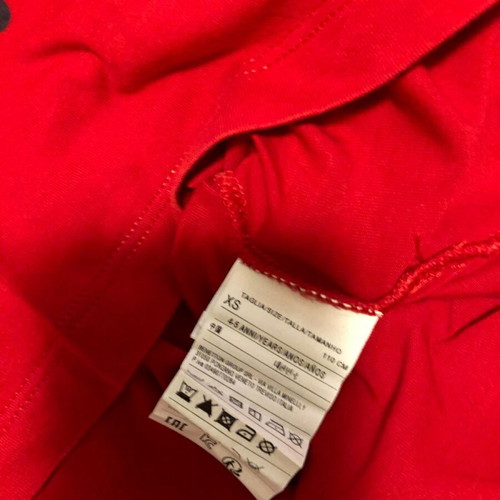 Benetton Boys' T-Shirt red like new, size 104-110, age 4-5
