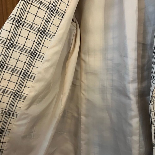 Stradivarius checked jacket size XS like new, black and beige