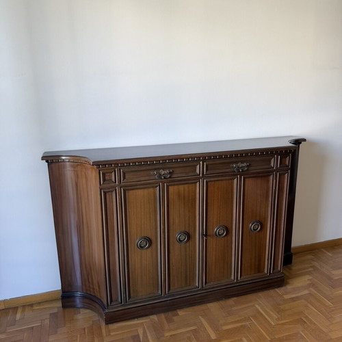 Vintage wooden buffet table from the 1970s