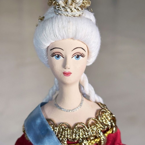 Vintage Russian porcelain doll Catherine the Great like new
