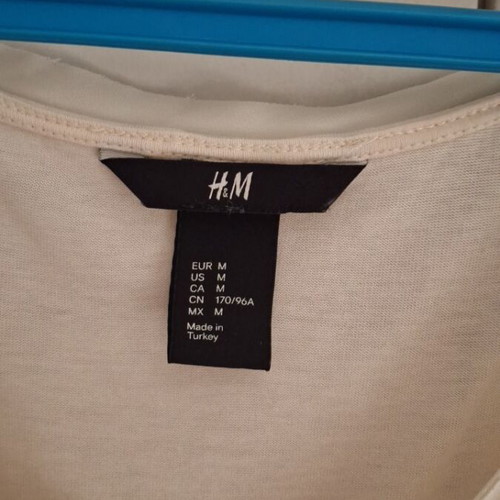 H&M blouse beige size M like new, loose fit