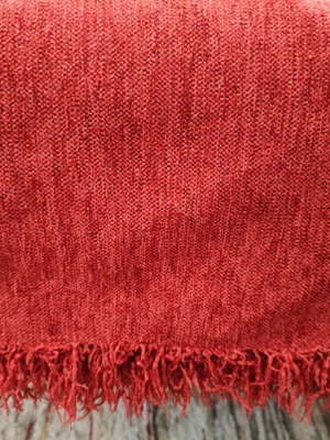 Two-seater sofa throw used