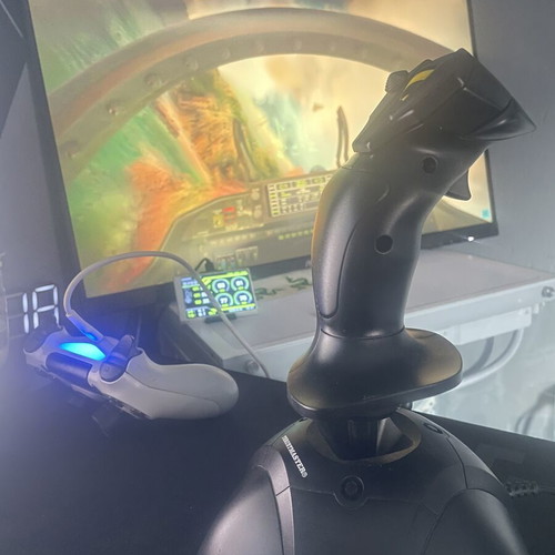 Thrustmaster USB joystick for PC, black